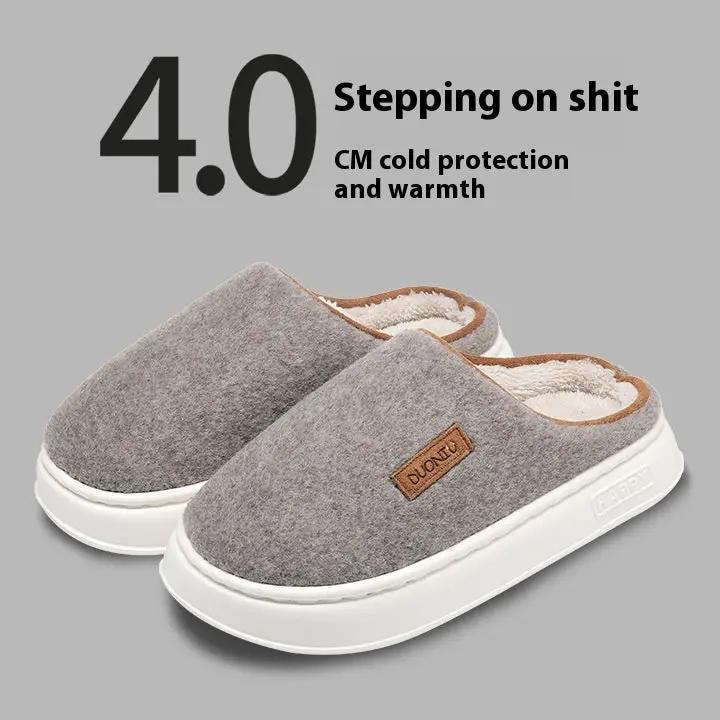 Cotton Slippers Women's Winter Solid Color by Dropshipman