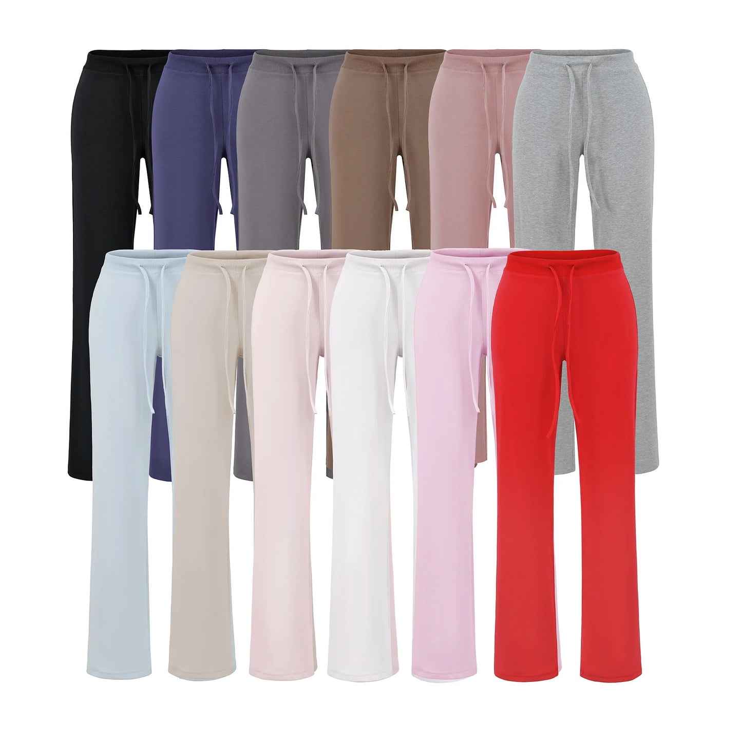 FigureFlattering Set Seductive Slimming T-Shirt Set Wide Leg High-Waisted Set Two-Piece Comfortable Chic Outfit For Women by All Mart Bristol Ltd