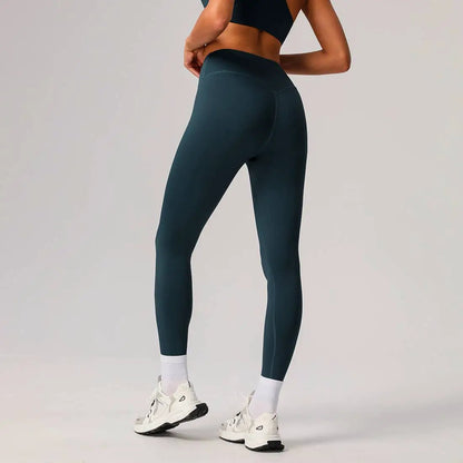 Women’s Seamless-Front Classic Sport Leggings – Navy by Me & I