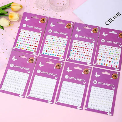 Hot Selling Face Gems Stickers Self Adhesive Waterproof Teardrop Rhinestones for Party Makeup Nail Art Beauty Supplies by All Mart Bristol Ltd