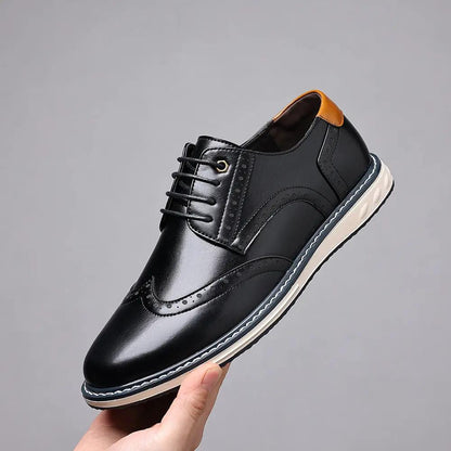 British Mens Business-Casual Leather Shoes by Dropshipman