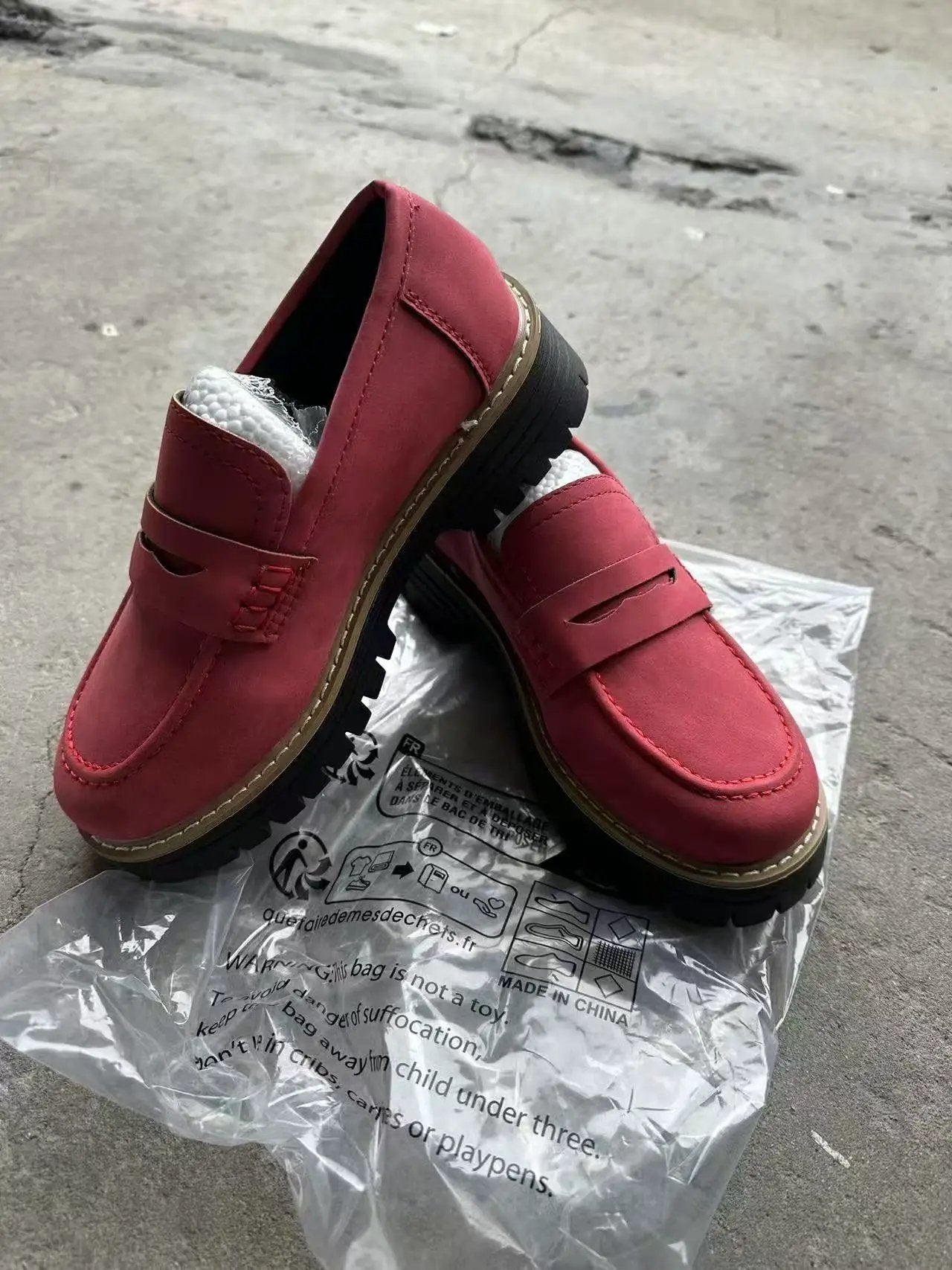 Leather Plus Size Casual Women's Shoes by Dropshipman