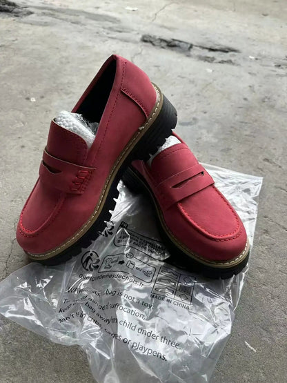 Leather Plus Size Casual Women's Shoes by Dropshipman