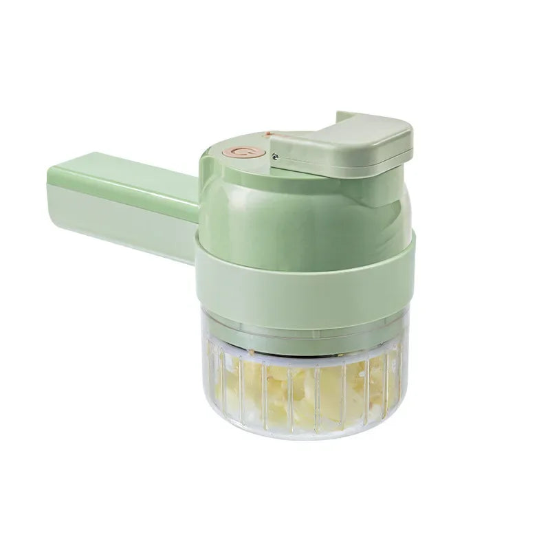 New Multi-Functional Vegetable Cutter Wireless Electric Garlic Beater Cut Onion Chili Processor Handheld Gatling Cooking Machine by All Mart Bristol Ltd