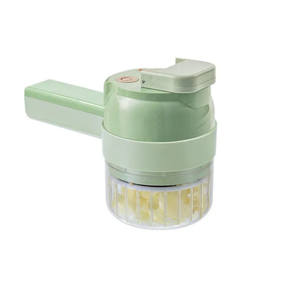 New Multi-Functional Vegetable Cutter Wireless Electric Garlic Beater Cut Onion Chili Processor Handheld Gatling Cooking Machine by All Mart Bristol Ltd