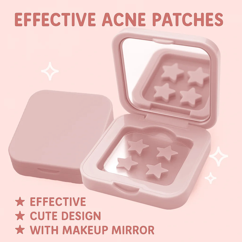 60 Acne Patch, Alcohol and Fragrance Free, Covering Acne and blemishes, Facial and Skin Spot Patch, Luxury Makeup Mirror by All Mart Bristol Ltd