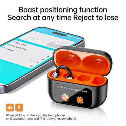 AI Translation Headphones True Wireless Earbuds LED Power Display Earphones with Wireless Charging Case by All Mart Bristol Ltd