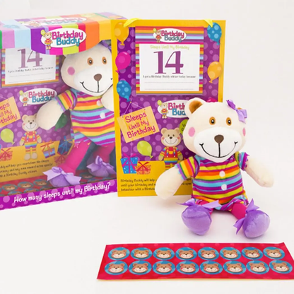 Birthday Buddy (Girl) & (Boy) Count Down Birthday Bear Toy[Birthday Buddy - Girl] by Birthday Buddy