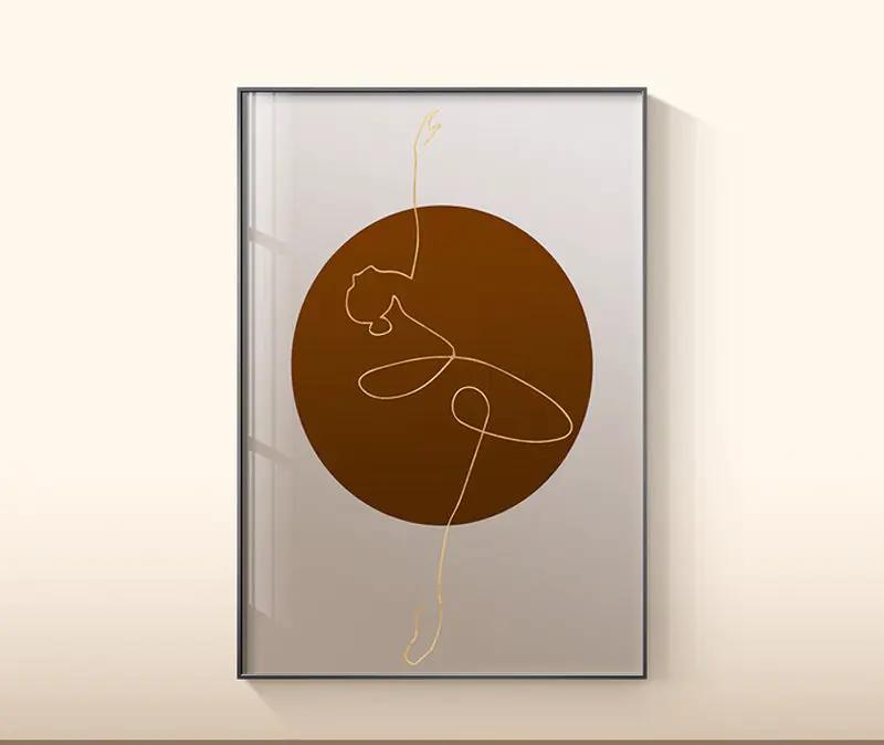 Plant Leaf Wall Art Canvas Painting by Dropshipman