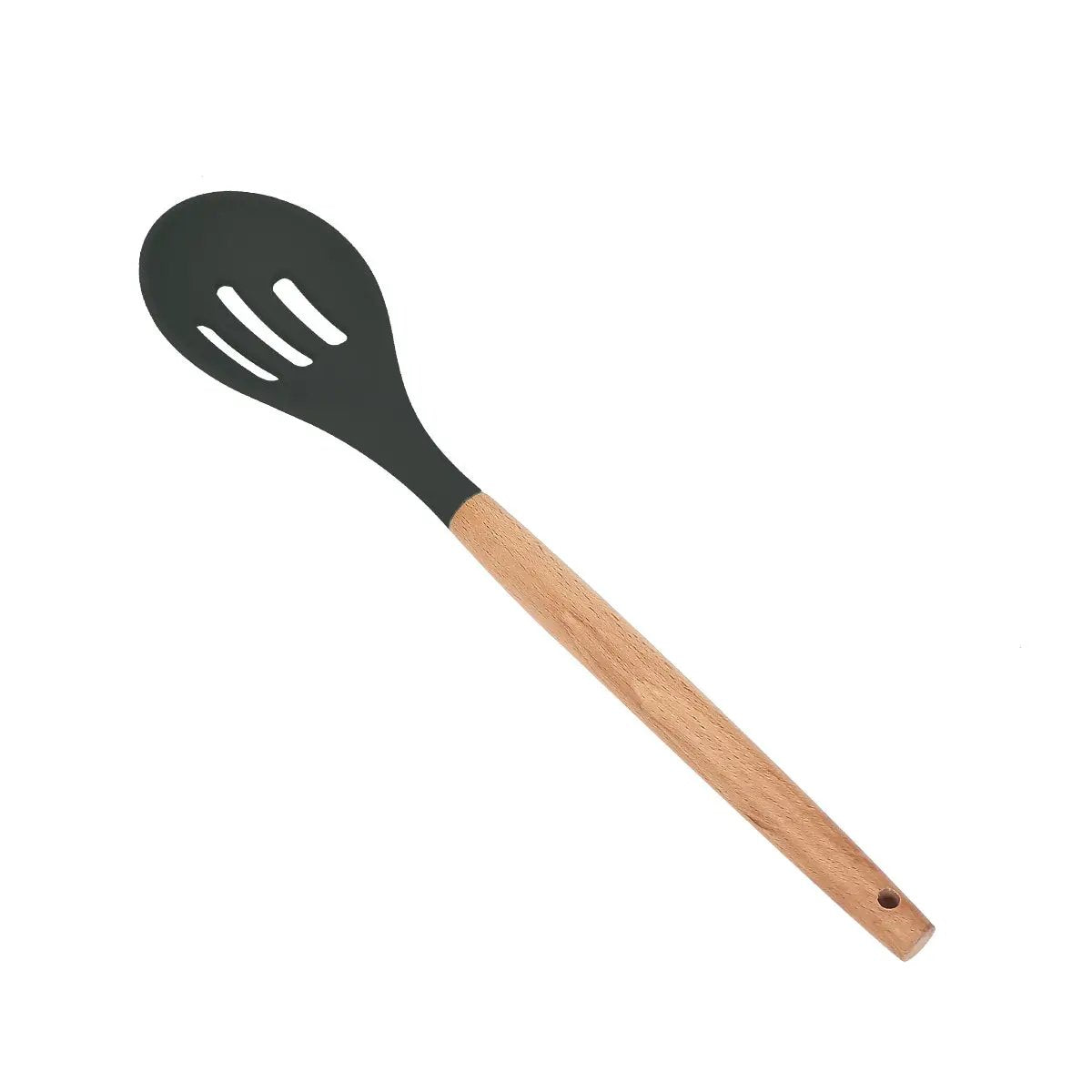 Wooden Handle Silicone Cooking Utensils Set by Dropshipman