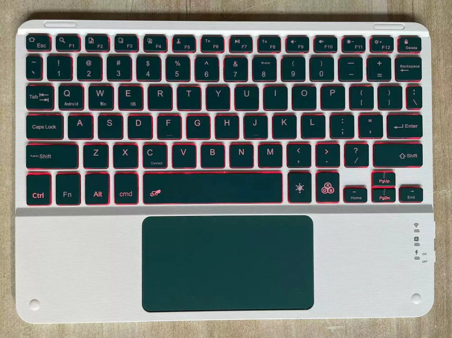 Bluetooth Keyboard With Touch For Mobile Phone Tablet Wireless Rechargeable by Dropshipman