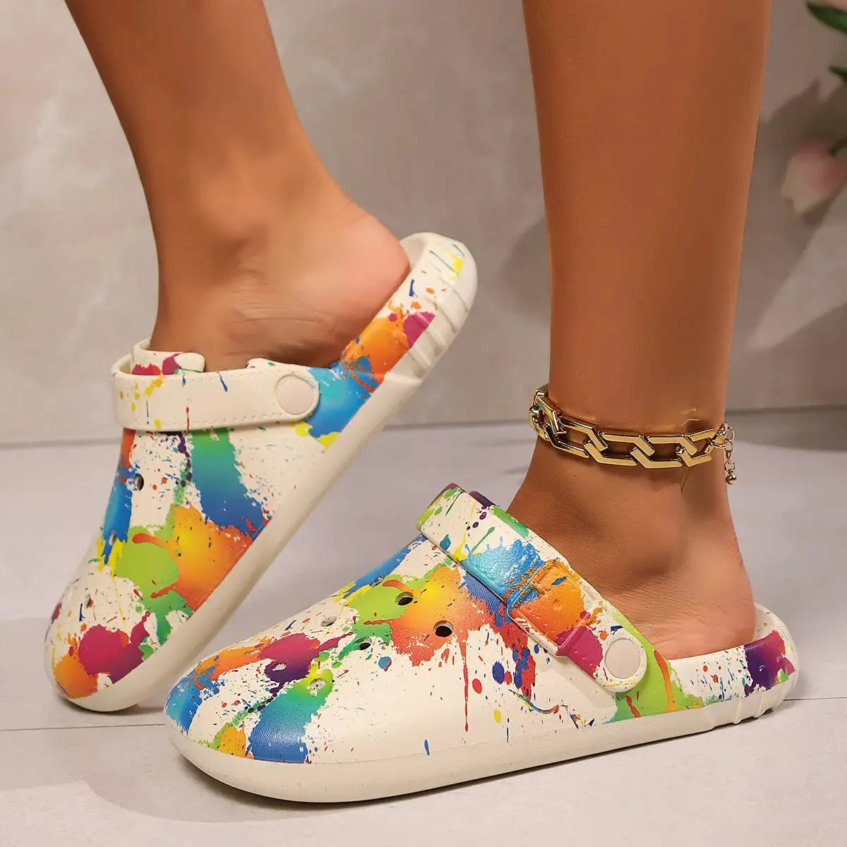 Ladies' casual slippers and beach shoes by All Mart Bristol Ltd