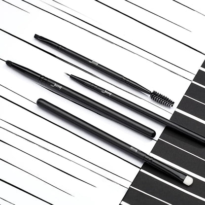 Professional 10-Piece Makeup Brush Set - Premium Black Brushes for Flawless Foundation, Blending, Blush, Concealer, Eyeshadow, Eyebrow, and Eyeliner Application by All Mart Bristol Ltd