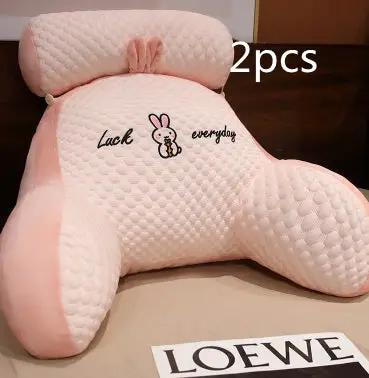 Sofa Fluffy Cushion Luncheon Pillow Triangle Reading Cushion Bedside Soft Large Backrest Lumbar Cushion Office Chair Cushion by Dropshipman
