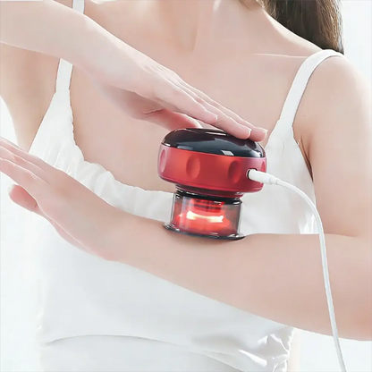 Corded 2-in-1 Heating & Gua Sha Cupping Massager, Intelligent Vacuum for Deep Fascia Release on Back & Neck by All Mart Bristol Ltd