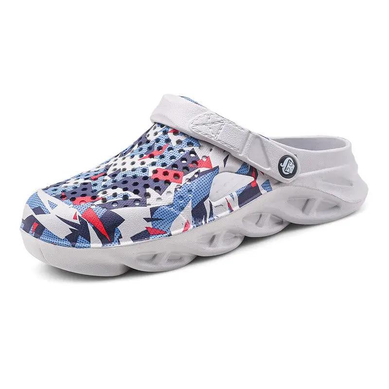 Plus Size 45 Size Beach Men's Hole Shoes Ankle-strap Sandals Slippers by Dropshipman