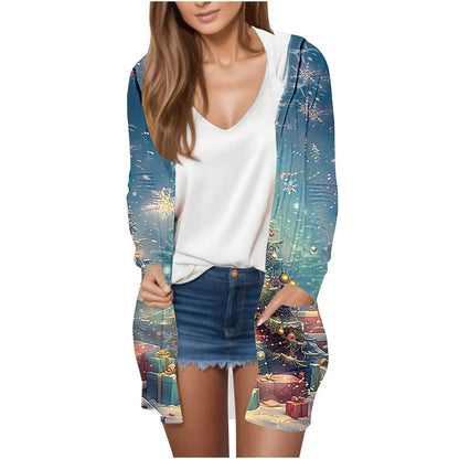 Manufacturer Cross-Border Women's Fashion New Loose Simple Pocket Hooded Cardigan Jacket by All Mart Bristol Ltd
