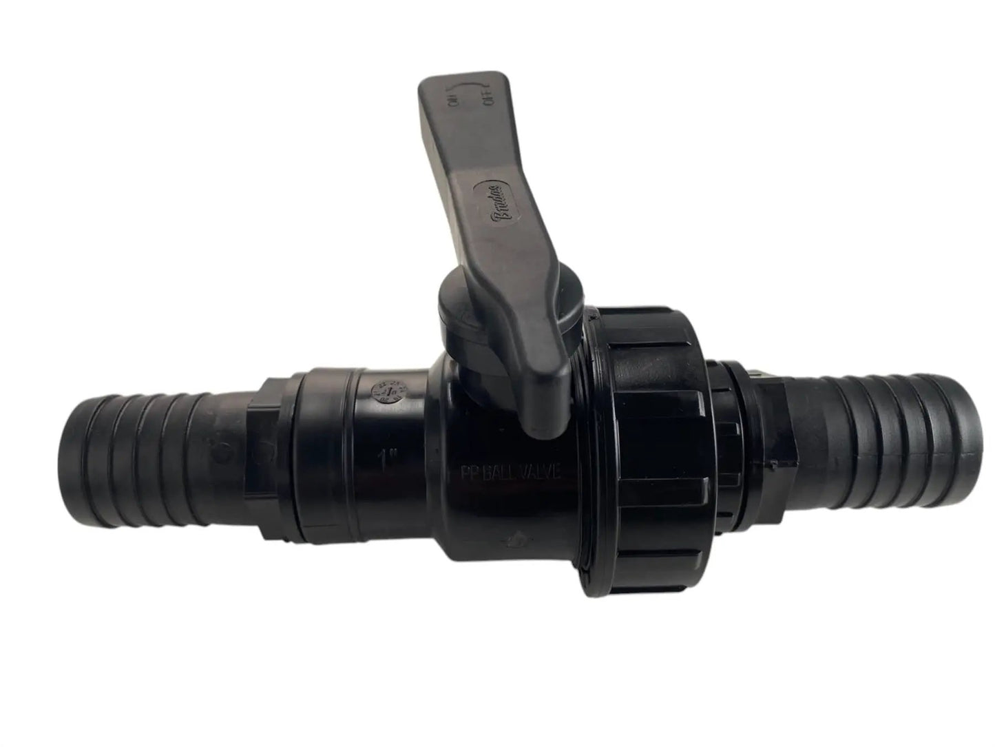 Full Flow Single Union Ball Valve 1"BSPF with 25mm Barb Connector Kit by AP Supplies