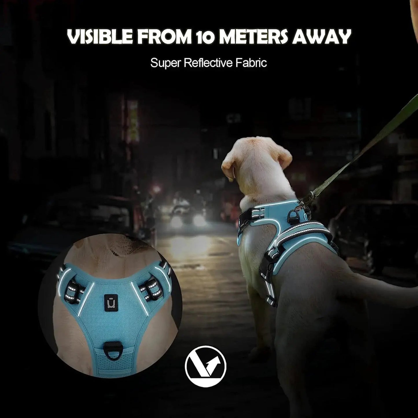 No Pull Dog Harness, Adjustable Soft Padded Pet Vest with Easy Control Handle by All Mart Bristol Ltd