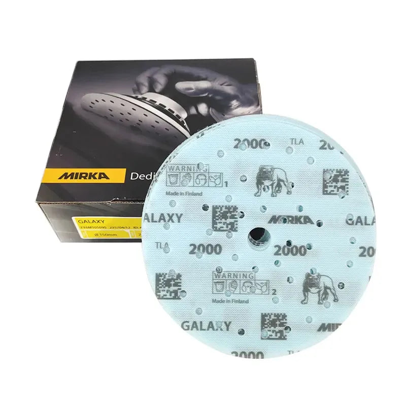 Mirka Galaxy Sandpaper GALAXY 6 Inch 150mm Sandpaper Round Flocking Porous Vacuum Car Polishing Beauty Sandpaper by All Mart Bristol Ltd