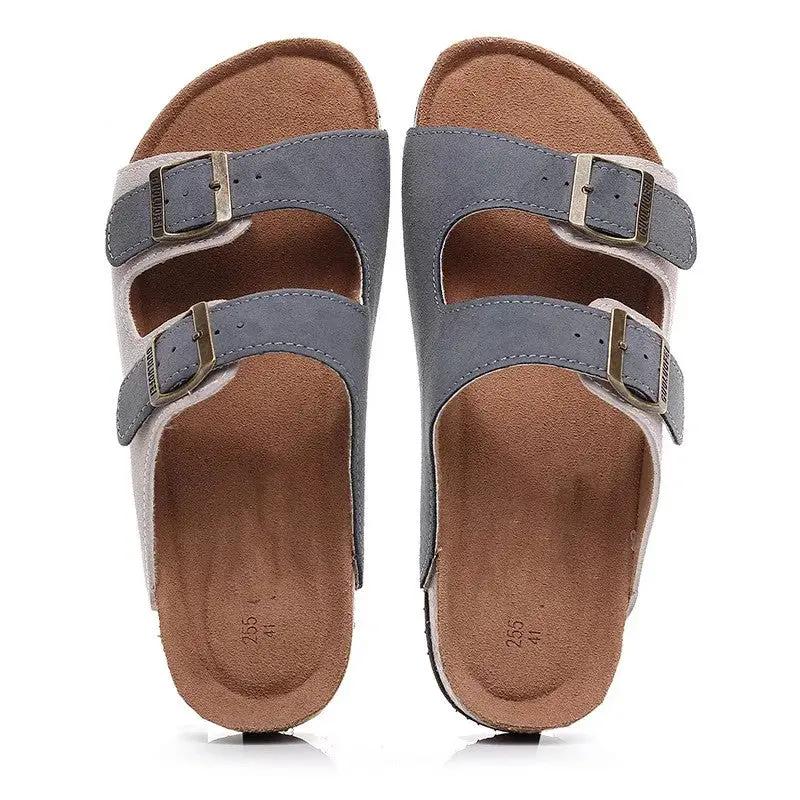 Genuine Leather Cork Slippers Women's Fashion by Dropshipman