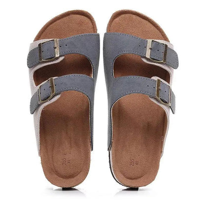 Genuine Leather Cork Slippers Women's Fashion by Dropshipman