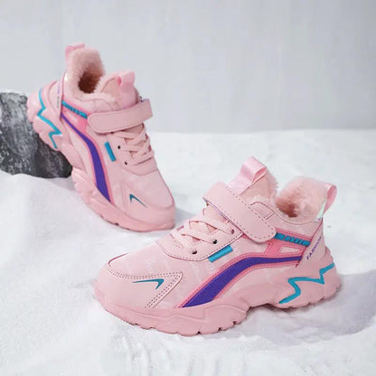 Waterproof Leather Girls Casual Sneaker by Dropshipman