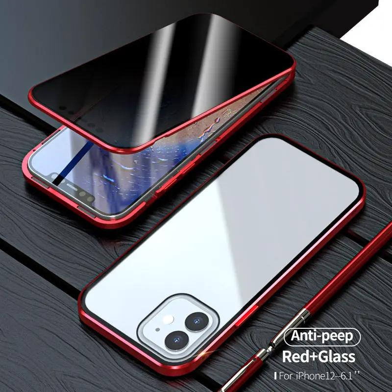 Magnetic Privacy Glass Case Anti-Spy 360 Protective by Dropshipman