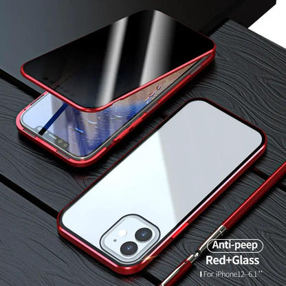 Magnetic Privacy Glass Case Anti-Spy 360 Protective by Dropshipman