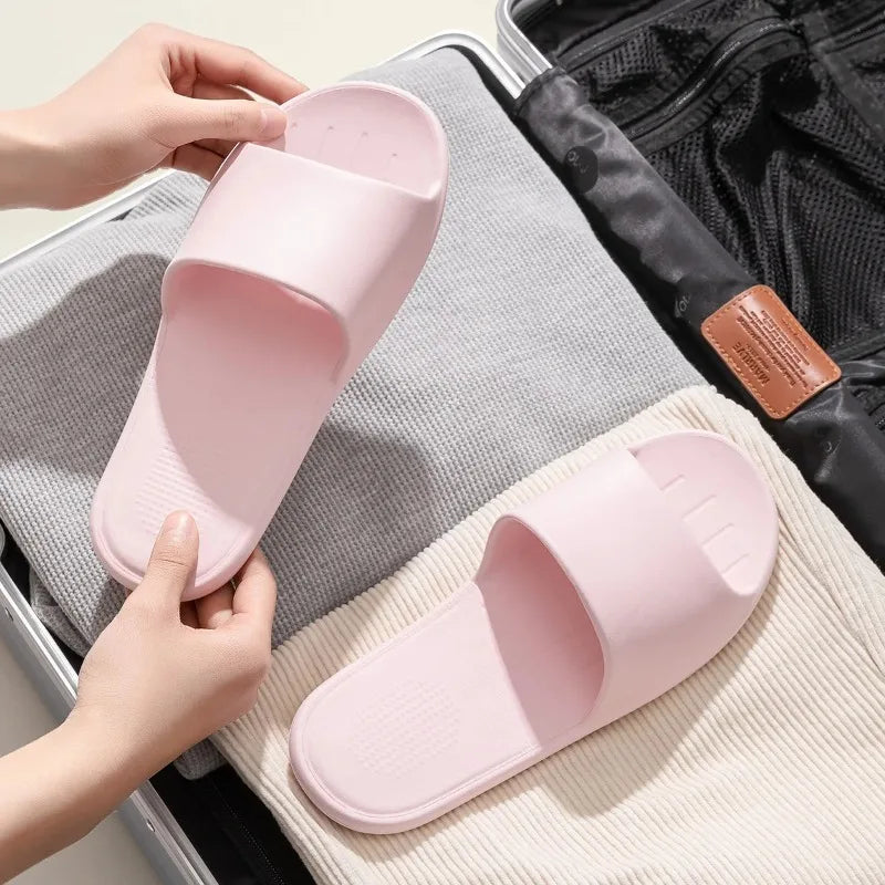 EVA Convenient Slippers Easy To Fold Travel Indoor Slippers Comfortable Light Casual Slippers by All Mart Bristol Ltd