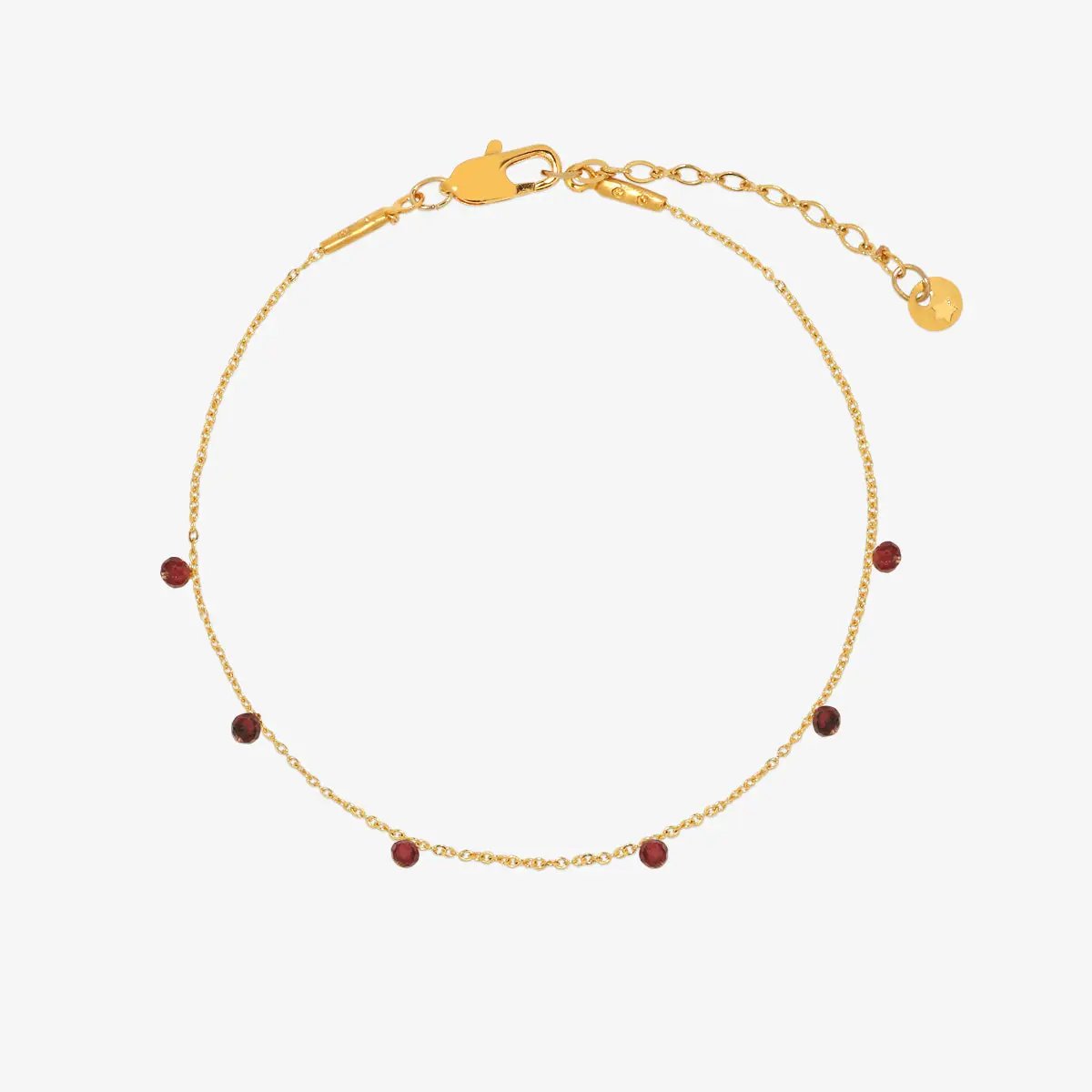 Six berry gemstone bracelet by Nabi London