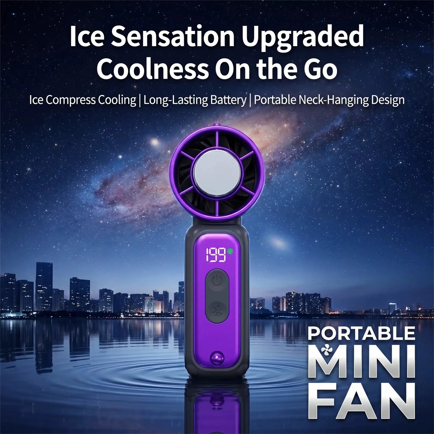 2026 Thumb Fan, Mini, Long Battery Life, Pocket Size, Neck-Worn Design, 3600 Mah Battery, up to 199 Wind Speed Levels, Includes Lanyard. Suitable for Indoor Use, Commuting, Office, Camping, and a Mother’S Day Gift. Suitable for Both Men and Women by All Mart Bristol Ltd