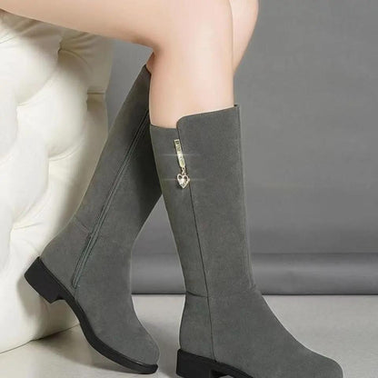 Fleece Lined Mid Calf Warm Cotton Boots by Dropshipman