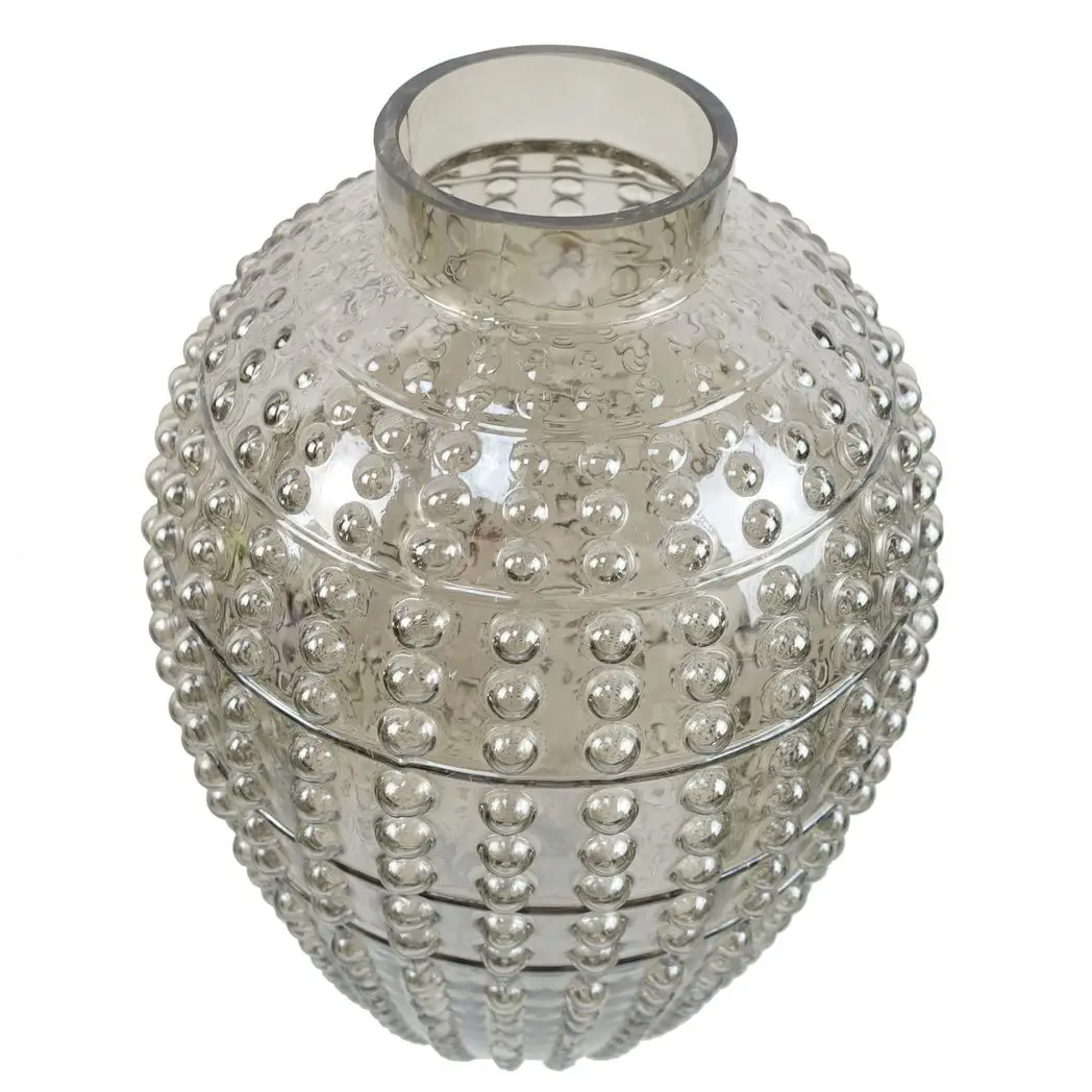 35cm Smoke Grey Bubble Vase by Leaf