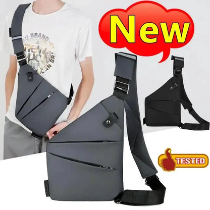 New Multifunction Chest Bags anti Theft Single Crossobdy Bags for Men Waterproof Male Cross Body Messenger Bag Fanny Pack Sac by All Mart Bristol Ltd