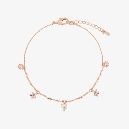 Smoked topaz heart star bracelet by Nabi London