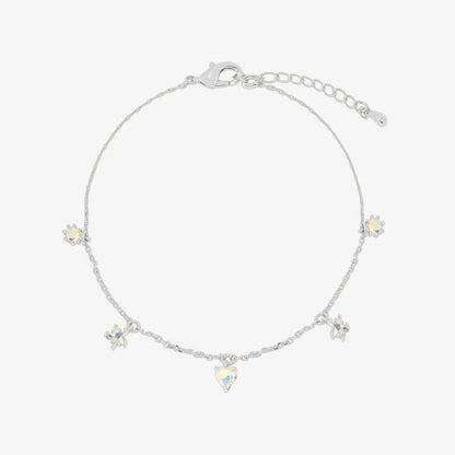 Smoked topaz heart star bracelet by Nabi London