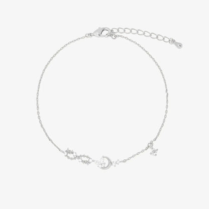 Cubic butterfly moon bracelet by Nabi London