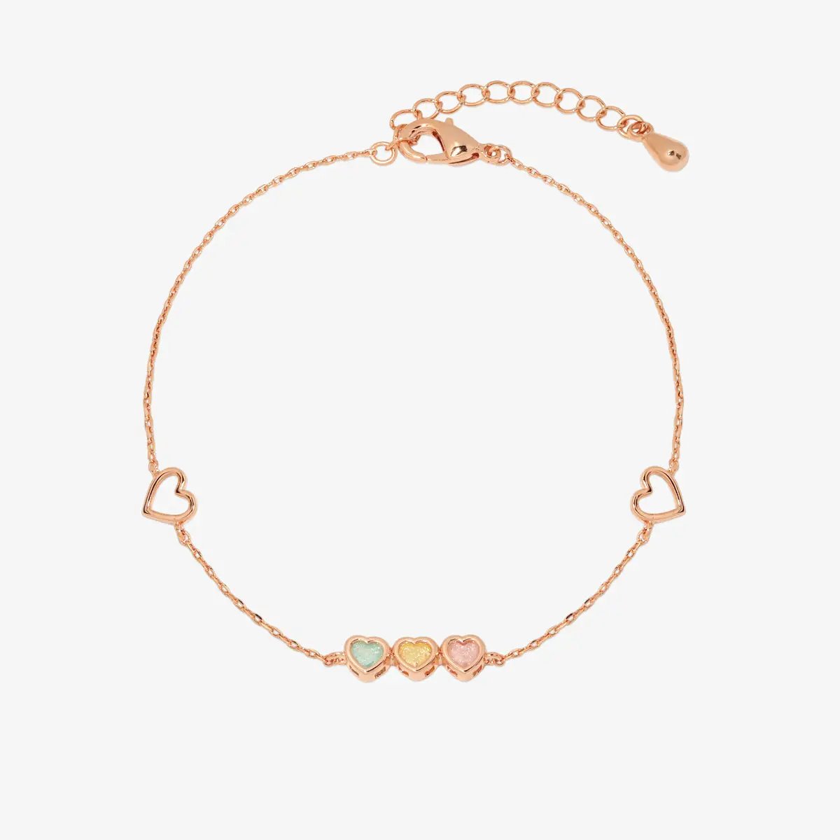 Triple heart bracelet by Nabi London