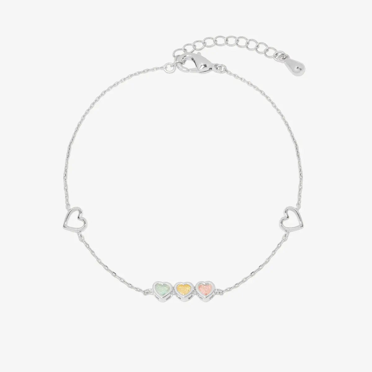 Triple heart bracelet by Nabi London