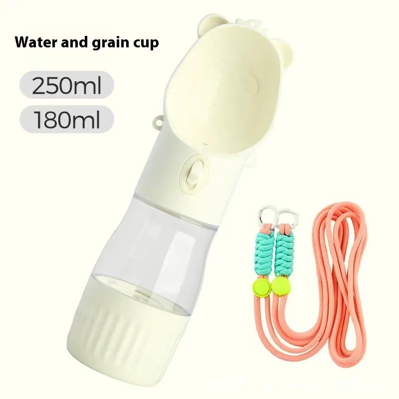 2 In 1 Portable Dog Water Bottle For Small Big Dogs Cat Outdoor Leak-proof Puppy Drinking Bowl With Food Container Pets Feeder Pet Products by Dropshipman