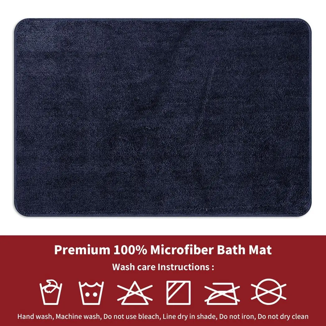 VINSANI BATH MAT 50X80cm NAVY 1010162 by Vinsani