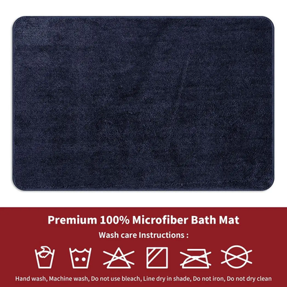 VINSANI BATH MAT 50X80cm NAVY 1010162 by Vinsani