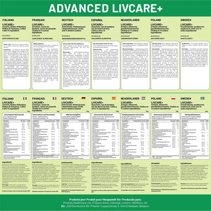 Prowise Advanced Livcare+ 60 Capsules Liver Cleanse Detox and Repair for men and women by Prowise Healthcare