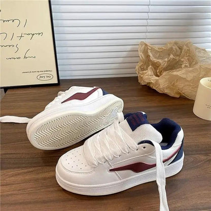 Dopamine Color Matching Classic Preppy Style Raise The Bottom Four Seasons Women's Board Shoes by Dropshipman