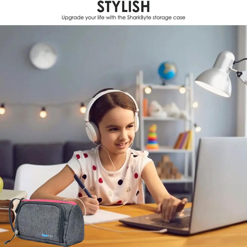 Large Capacity Pencil Case 3 Compartment Stationery Pouches Makeup Bag Storage by All Mart Bristol Ltd