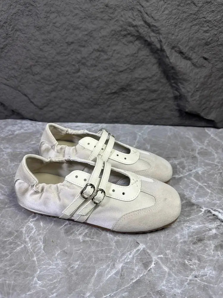 Soft Bottom Large Size Women's Shoes 41 to 43 Casual Style Agan Shoe New 2026 Fashion Single Strap Fashionable Flats by All Mart Bristol Ltd
