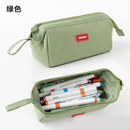 Large Capacity Pencil Case with Pen Holder Label Minimalist Student Stationery Storage Creative Stationery Storage Bag by All Mart Bristol Ltd