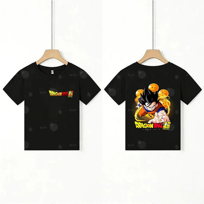 Kids T - Shirt Dragon Ball Goku & Great Ape Print, Cartoon Anime - Themed Casual Cotton Tee for Boys Girls, Cool Graphic Childre by All Mart Bristol Ltd