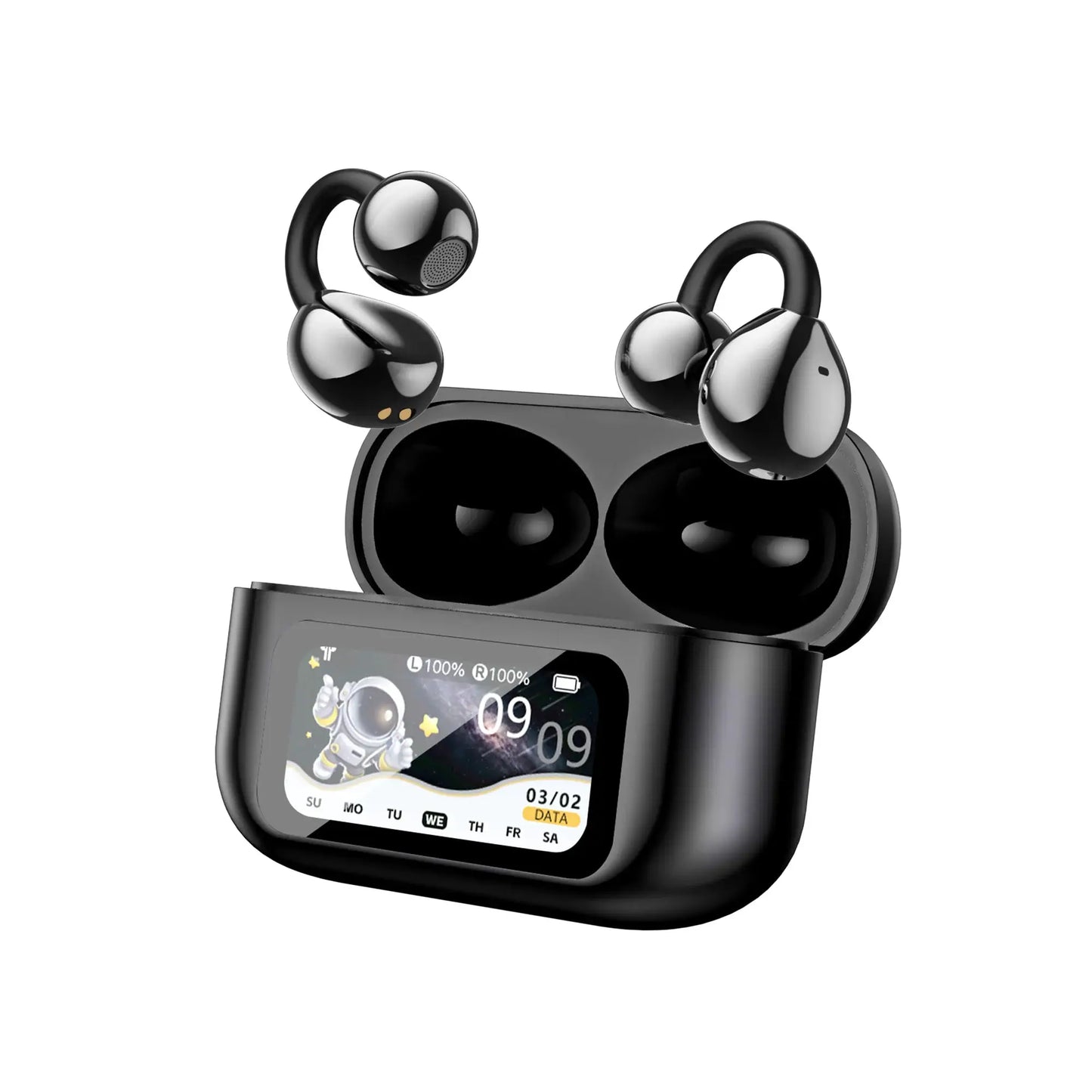 AI Translation Headphones True Wireless Earbuds LED Power Display Earphones with Wireless Charging Case by All Mart Bristol Ltd